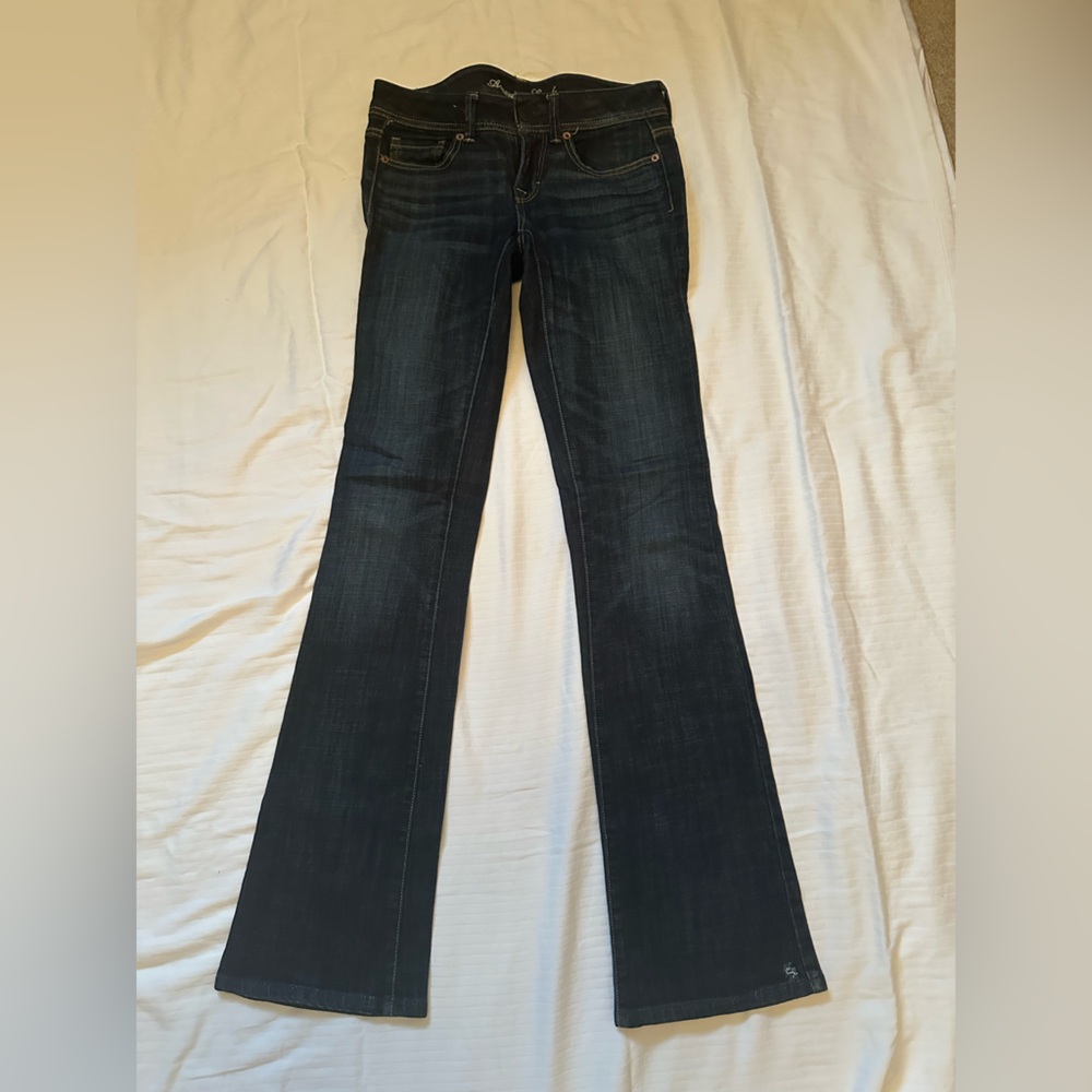 American Eagle Women's Dark Blue Jeans